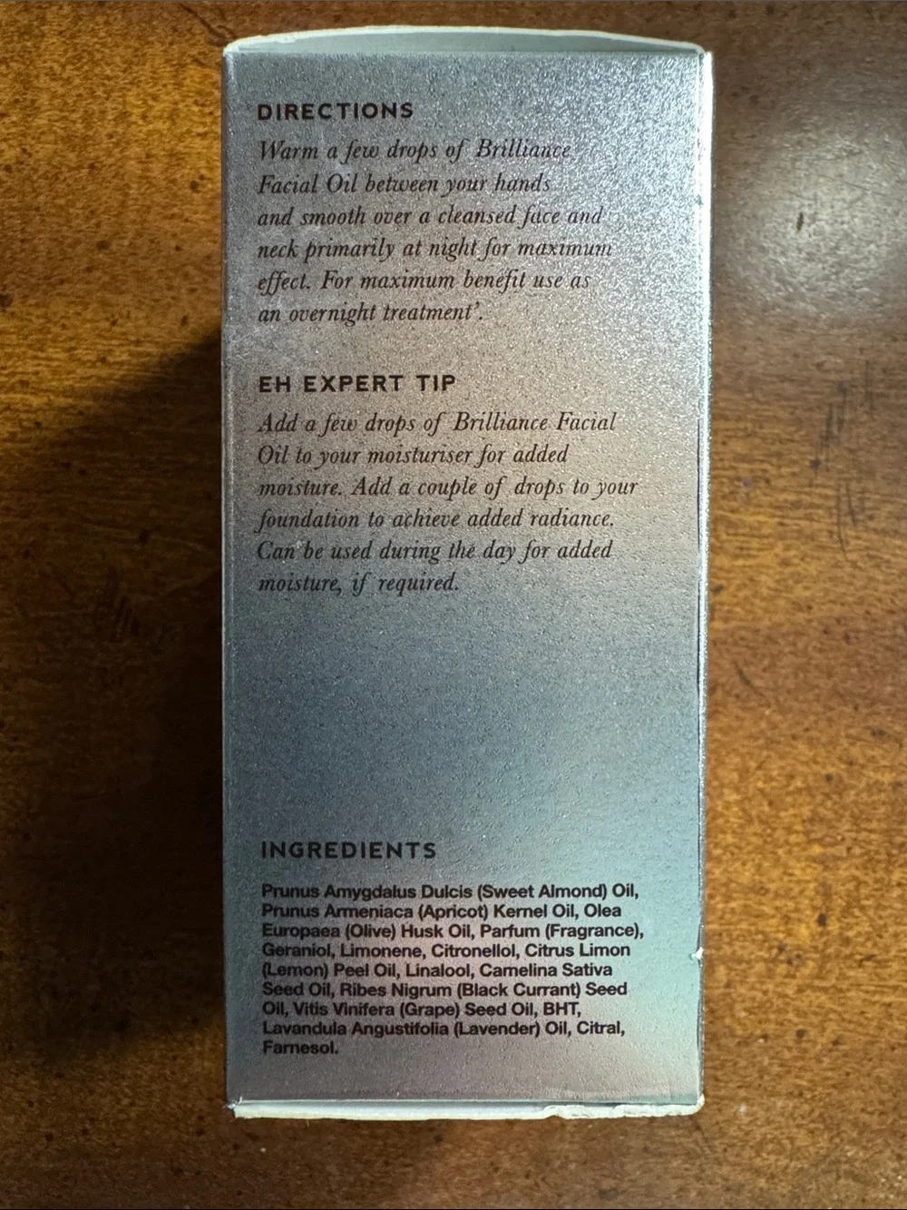 Emma Hardie Brilliance Facial Oil Overnight Treatment - Silver